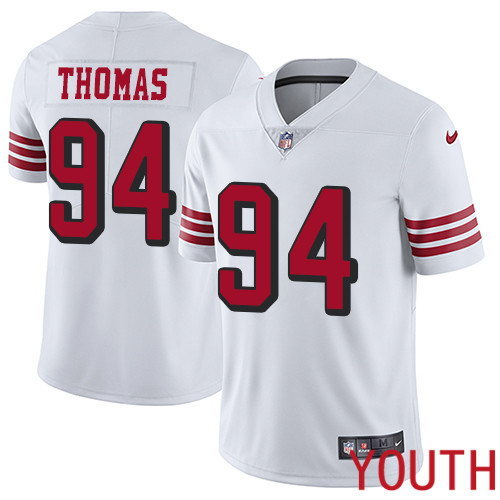 San Francisco 49ers Limited White Youth Solomon Thomas NFL Jersey #94 Rush Vapor Untouchable->youth nfl jersey->Youth Jersey
